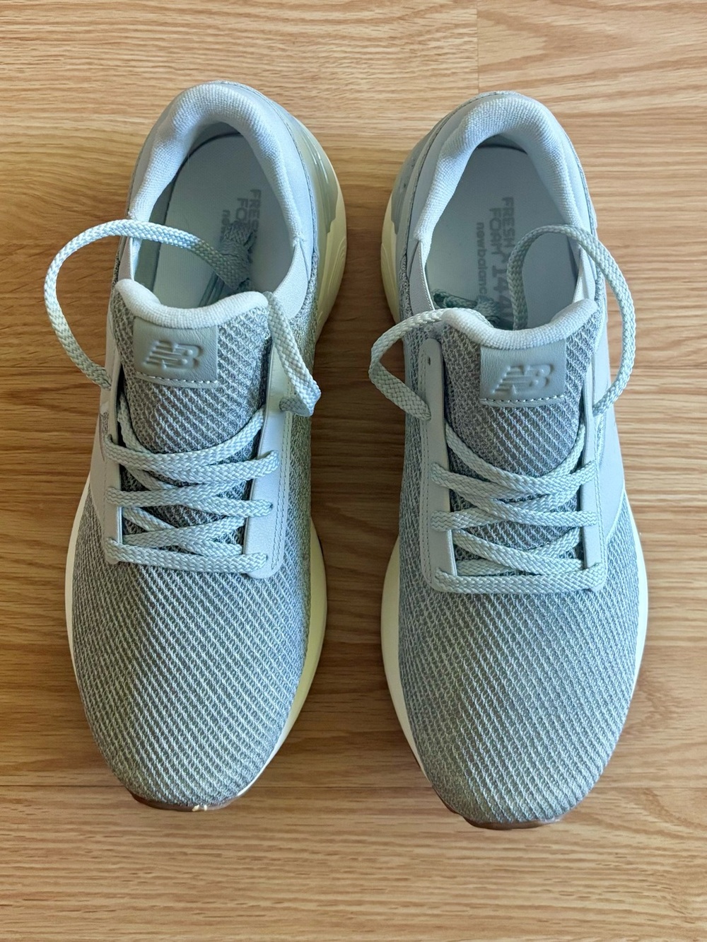 New Balance Grey Knit Running Sneakers M12